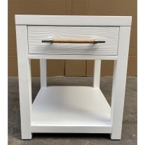 Rosalie End Table - White