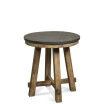 Weatherford Rnd End Tbl-Blustone Top