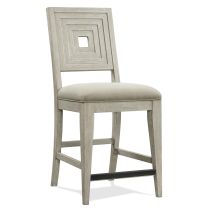Cascade Dovetail Uph Wood-Bk Cntr Stol 2in