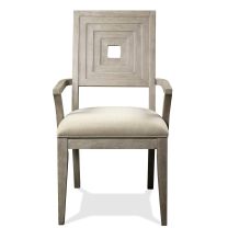 Cascade Dovetail Uph Wood-Bk Arm Chair 2in