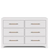 Rosalie 56" 6-Drawer Dresser-Wht