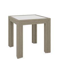 Wilde Glass Top End Table