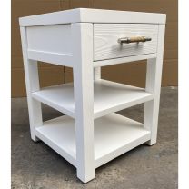Rosalie Chairside Table - White