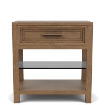 Cascade Casual Mink 1 Drawer Nightstand