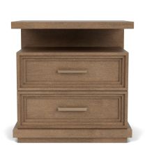 Cascade Casual Mink 2 Drawer Nightstand