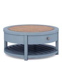 Rosalie Round Cocktail Table - Blue