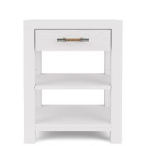 Rosalie 1-Drawer Nightstand-White