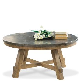 Weatherford Rnd Cktl Tbl-Blustone Top